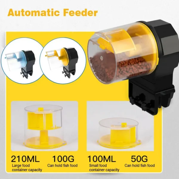 AUTOMATIC FISH FEEDER - ELECTRIC, BATTERY-OPERATED, FOR AQUARIUM & POND - Image 4