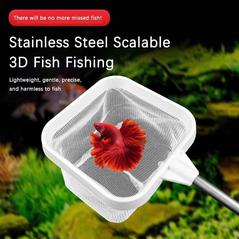 STAINLESS STEEL TELESCOPIC FISHING NET FOR AQUARIUMS - Image 3