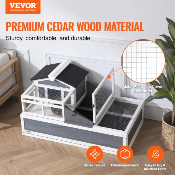 VEVOR 3-ROOM TORTOISE HOUSE WITH OPENABLE ROOF - Image 3