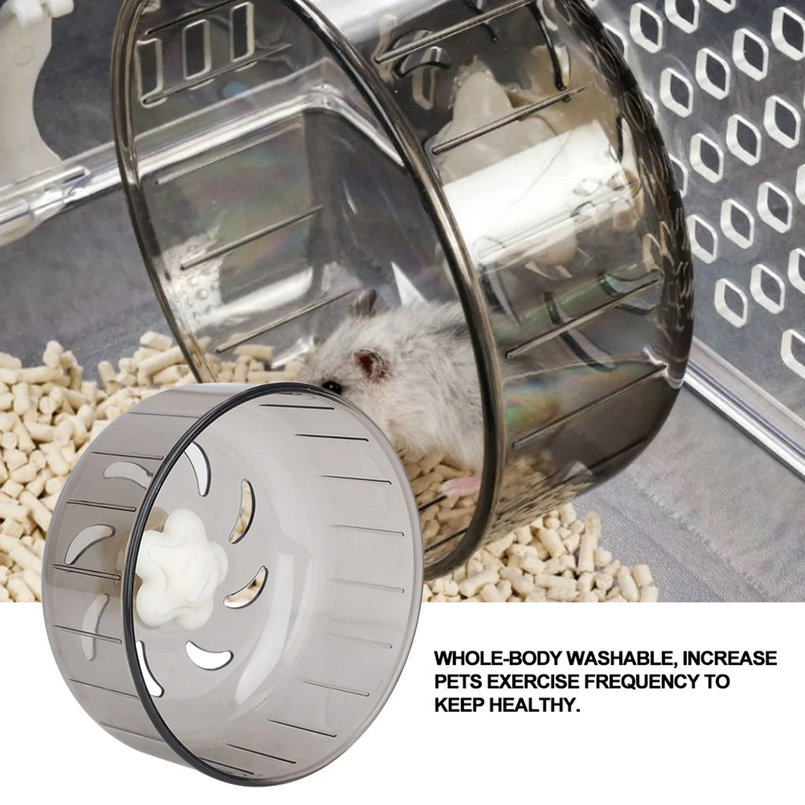 SMALL PET 13CM EXERCISE WHEEL FOR HAMSTERS AND RATS - Image 2