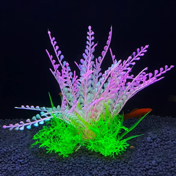 14 ARTIFICIAL AQUARIUM DECOR PLANTS – WATER WEEDS & FISH TANK GRASS DECOR - Image 4