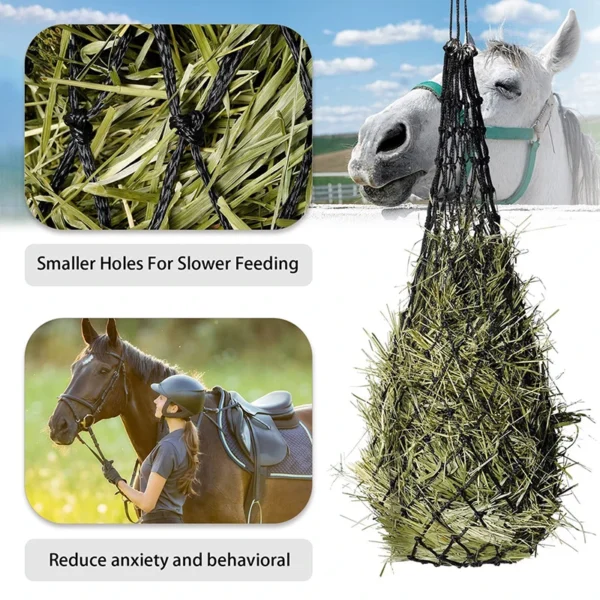 DURABLE HAYLAGE NET FOR HORSES – SLOW FEEDER WITH SMALL HOLES - Image 4