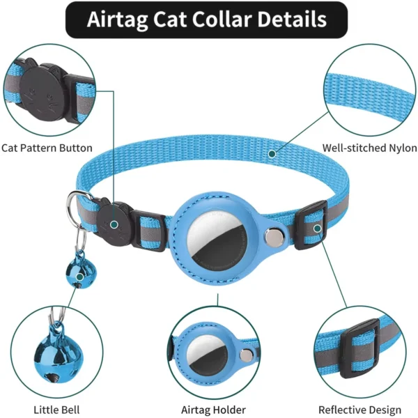 Cat AirTag Holder Collar Breakaway - Image 2