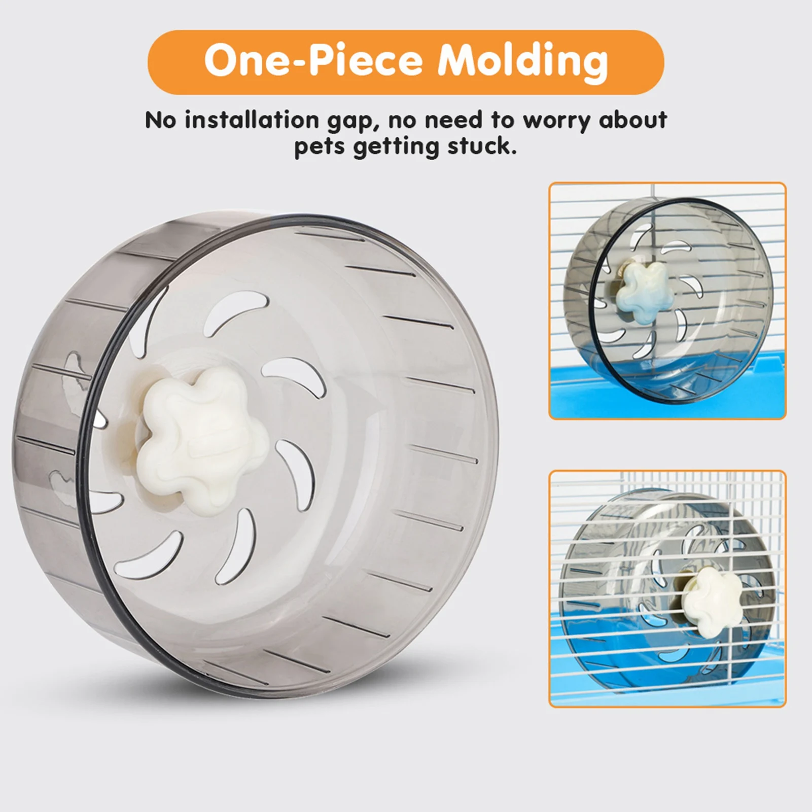SMALL PET 13CM EXERCISE WHEEL FOR HAMSTERS AND RATS - Image 6