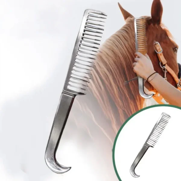2024 NEW THICKENED METAL HORSE COMB – DURABLE MANE AND TAIL GROOMING TOOL - Image 3