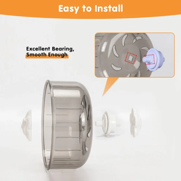 SMALL PET 13CM EXERCISE WHEEL FOR HAMSTERS AND RATS - Image 5