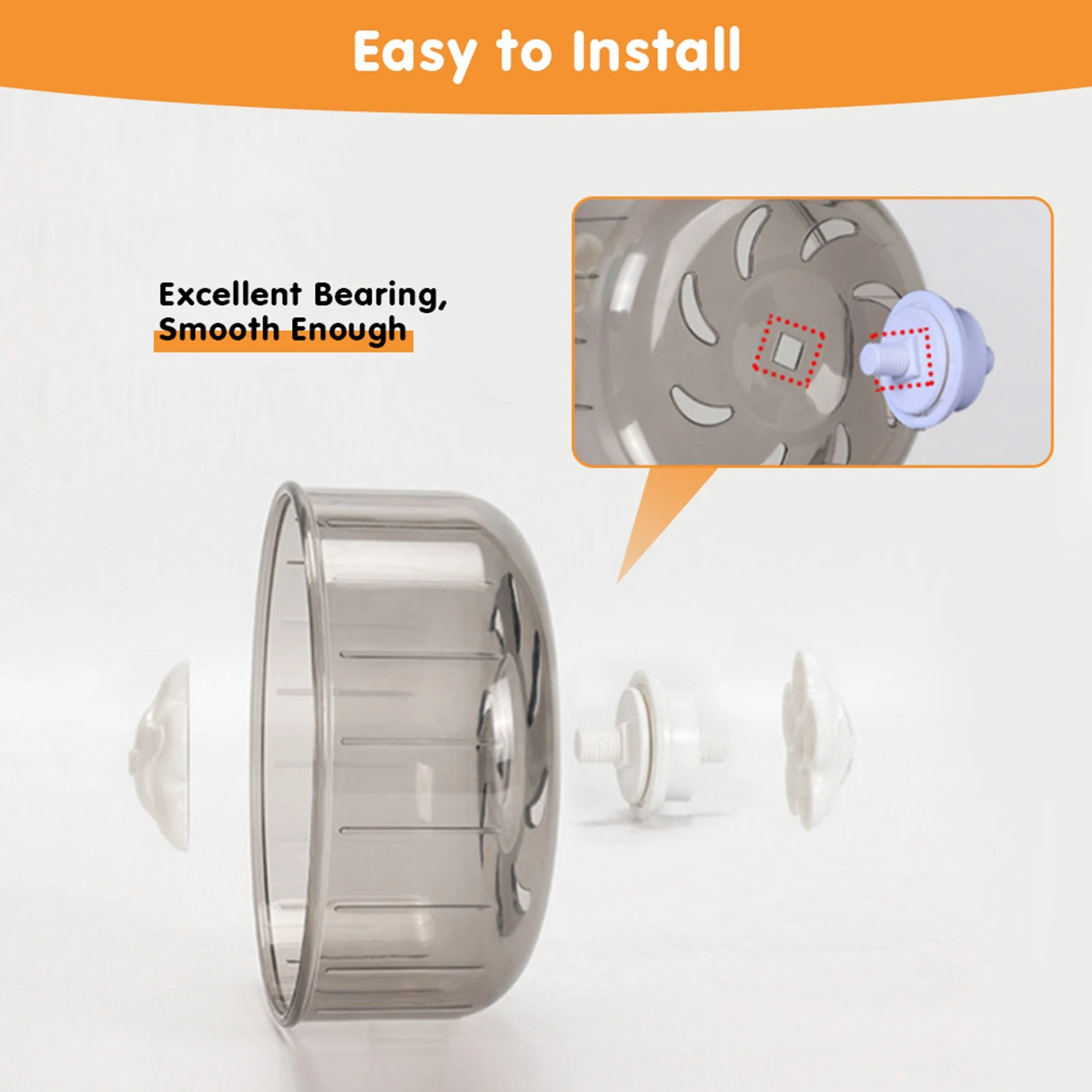 SMALL PET 13CM EXERCISE WHEEL FOR HAMSTERS AND RATS - Image 5