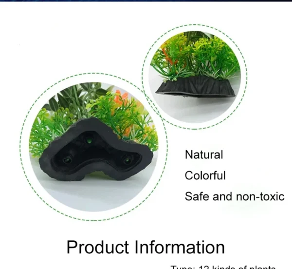 14 ARTIFICIAL AQUARIUM DECOR PLANTS – WATER WEEDS & FISH TANK GRASS DECOR - Image 7