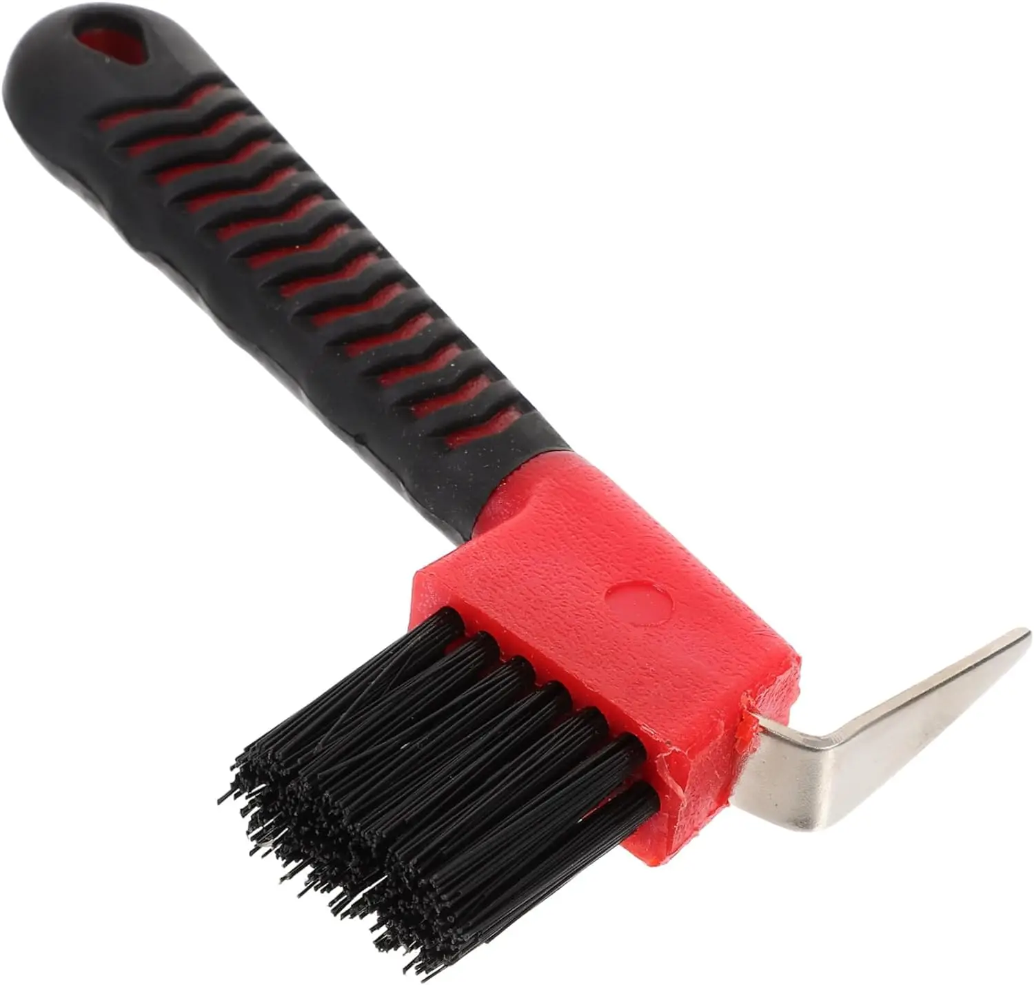 HORSE HOOF PICK BRUSH WITH HANDLE – STURDY HORSESHOE SHAPE - Image 2
