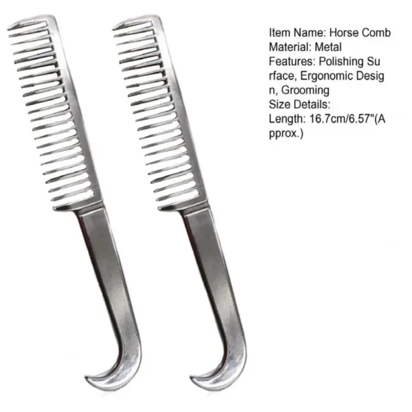 2024 NEW THICKENED METAL HORSE COMB – DURABLE MANE AND TAIL GROOMING TOOL - Image 6
