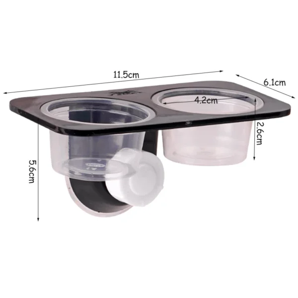 REPTILE FEEDER WITH SUCTION CUP AND BOWL FOR FOOD & WATER - Image 13