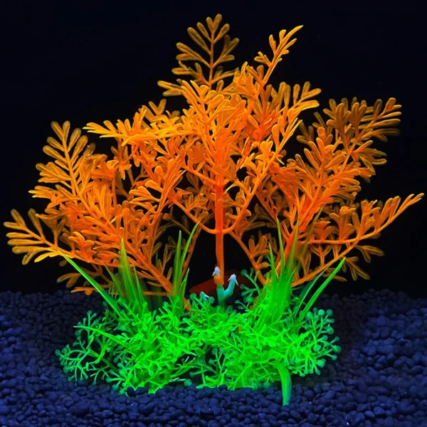 14 ARTIFICIAL AQUARIUM DECOR PLANTS – WATER WEEDS & FISH TANK GRASS DECOR - Image 5
