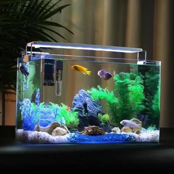Fish Tank Warmer Fish Tank Heater Auto Constant Temperature Small Fish Tank Heater With Temp Test Strip - Image 2