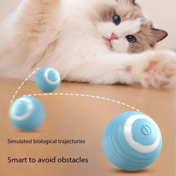 SMART AUTOMATIC ROLLING CAT TOY INTERACTIVE PET BALL