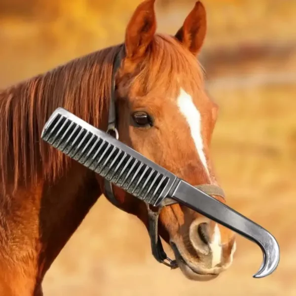 2024 NEW THICKENED METAL HORSE COMB – DURABLE MANE AND TAIL GROOMING TOOL - Image 4