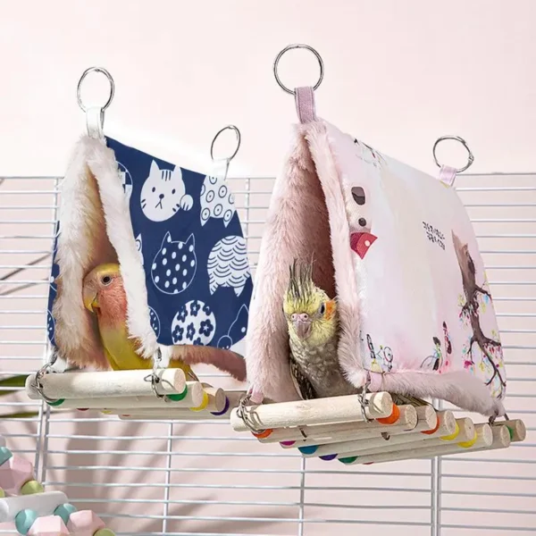 PARROT HAMMOCK WARM BIRD NEST BED FOR WINTER SLEEPING