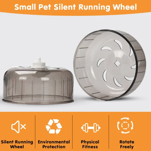 SMALL PET 13CM EXERCISE WHEEL FOR HAMSTERS AND RATS - Image 3