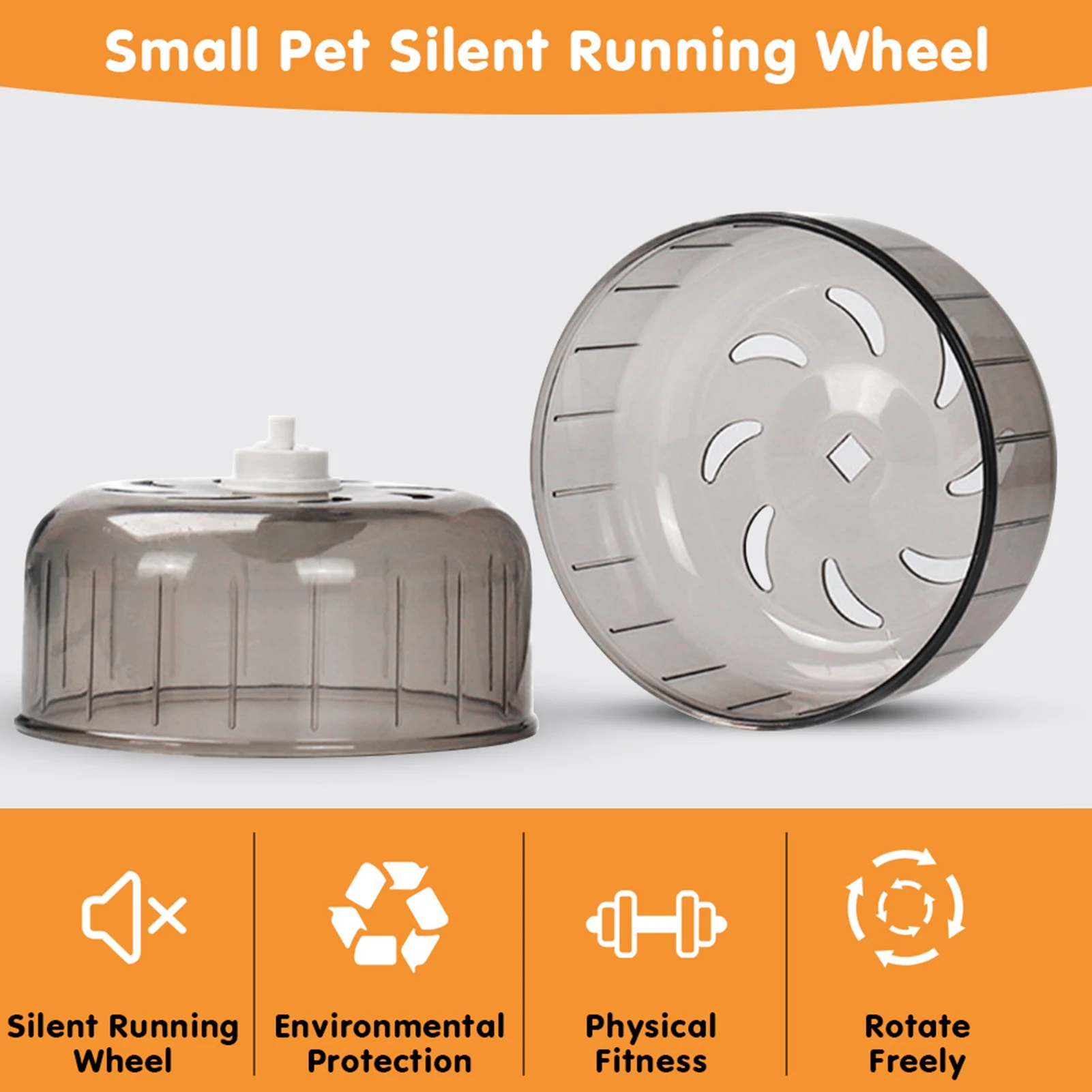 SMALL PET 13CM EXERCISE WHEEL FOR HAMSTERS AND RATS - Image 3