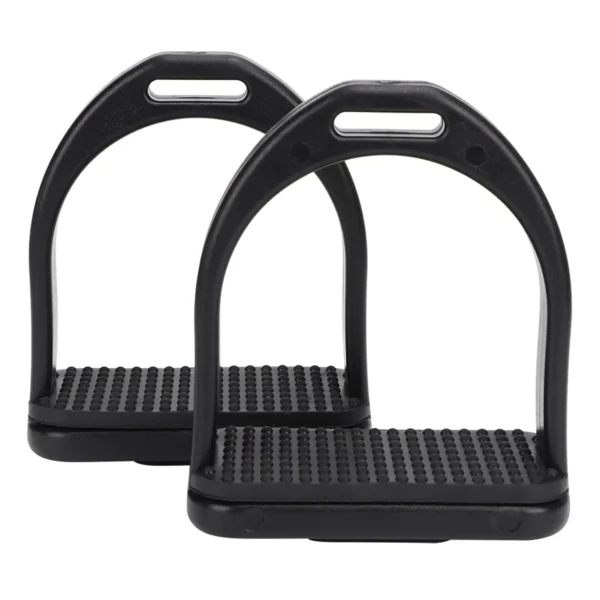 DURABLE PLASTIC HORSE STIRRUPS WITH NON-SLIP PADS