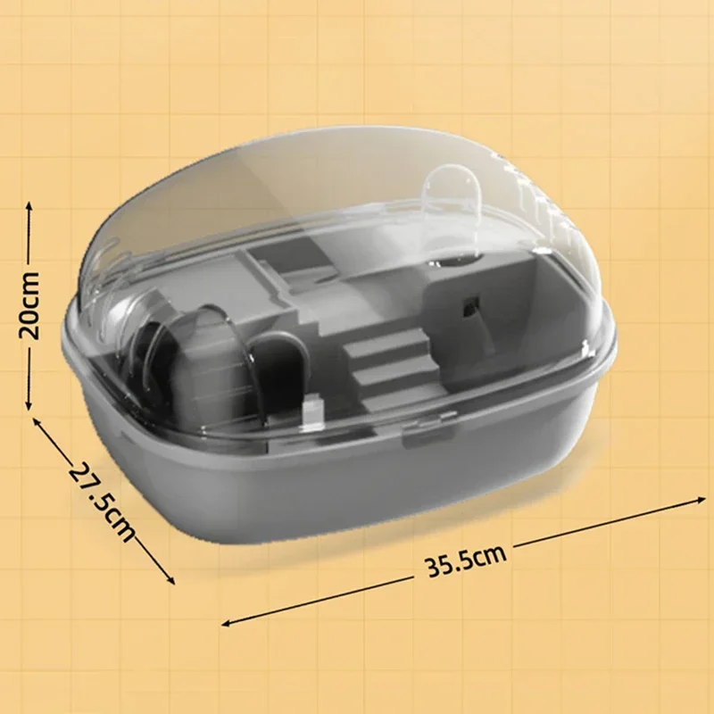 LUXURY ACRYLIC HAMSTER CAGE WITH EXERCISE BIKE AND PULLEY TOY - Image 5