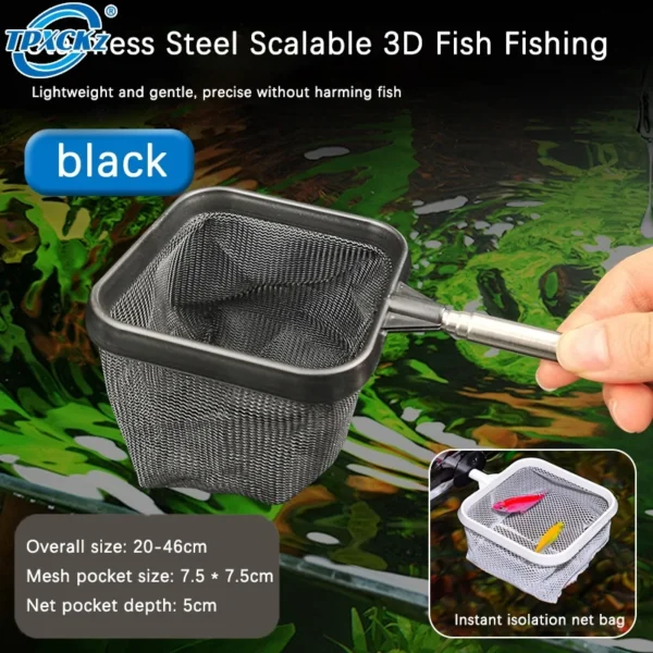 STAINLESS STEEL TELESCOPIC FISHING NET FOR AQUARIUMS
