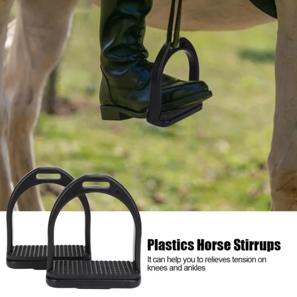 DURABLE PLASTIC HORSE STIRRUPS WITH NON-SLIP PADS - Image 6