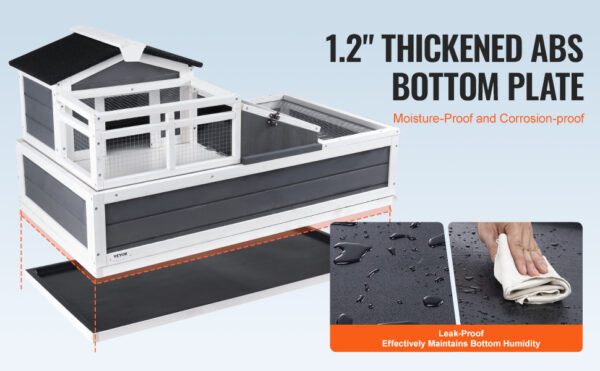 VEVOR 3-ROOM TORTOISE HOUSE WITH OPENABLE ROOF - Image 11