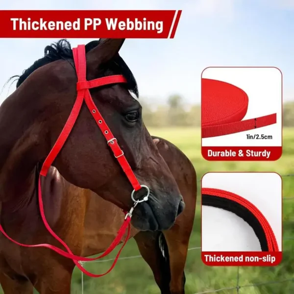 HORSE BRIDLE WITH ADJUSTABLE SNAFFLE NOSEBAND – COMFORT AND CONTROL FOR EVERY RIDE! - Image 2