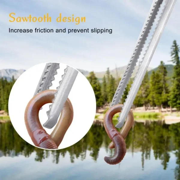 REPTILE FEEDING TONGS NON-SLIP EASY-GRIP EXTRA-LONG STAINLESS STEEL SNAKE CATCHING TOOL TWEEZERS - Image 3