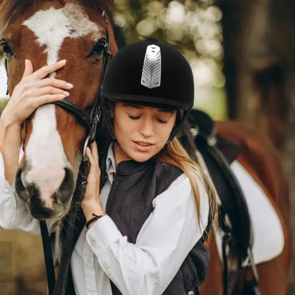 EQUESTRIAN HORSE RIDING HELMET BREATHABLE SAFETY HALF COVER HEADGEAR