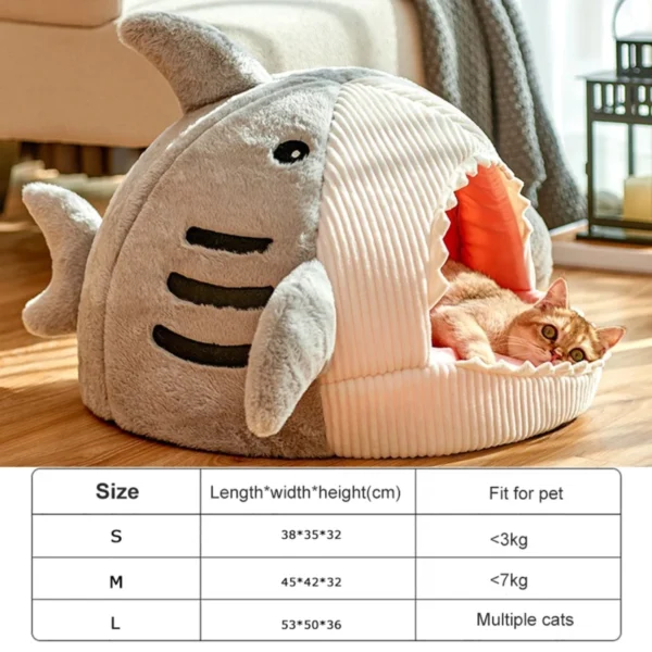 PORTABLE WARM CAT BED WITH COZY TENT DESIGN - Image 6