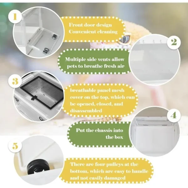 TRANSPARENT REPTILE BREEDING CAGE FOR LIZARDS AND AMPHIBIANS - Image 4