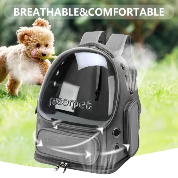 SPACE BACKPACK CARRIER BAG – COMFORTABLE AND STYLISH TRANSPORT FOR YOUR PET! - Image 3