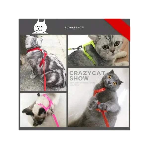 PET CAT HARNESS LEASH SET – COMFORTABLE AND SECURE FOR OUTDOOR ADVENTURES! - Image 4