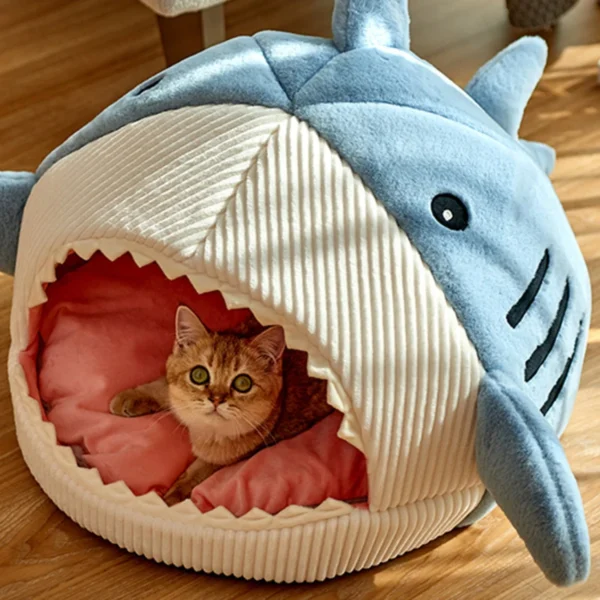 PORTABLE WARM CAT BED WITH COZY TENT DESIGN - Image 4