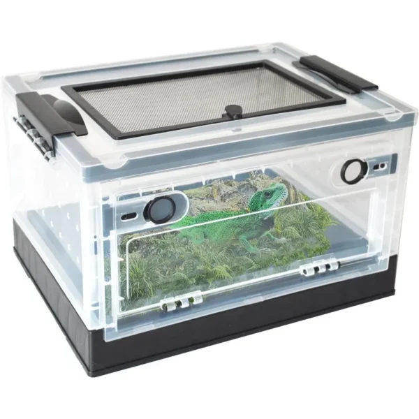TRANSPARENT REPTILE BREEDING CAGE FOR LIZARDS AND AMPHIBIANS