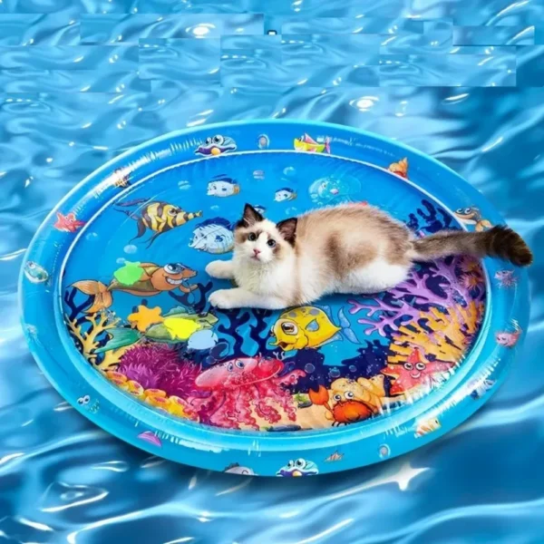 THICKENED SENSORY WATER MAT FOR CATS – COOLING & FUN PET ACCESSORY