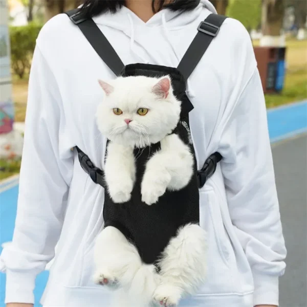 PORTABLE ADJUSTABLE PET BACKPACK FOR CATS AND DOGS - Image 5