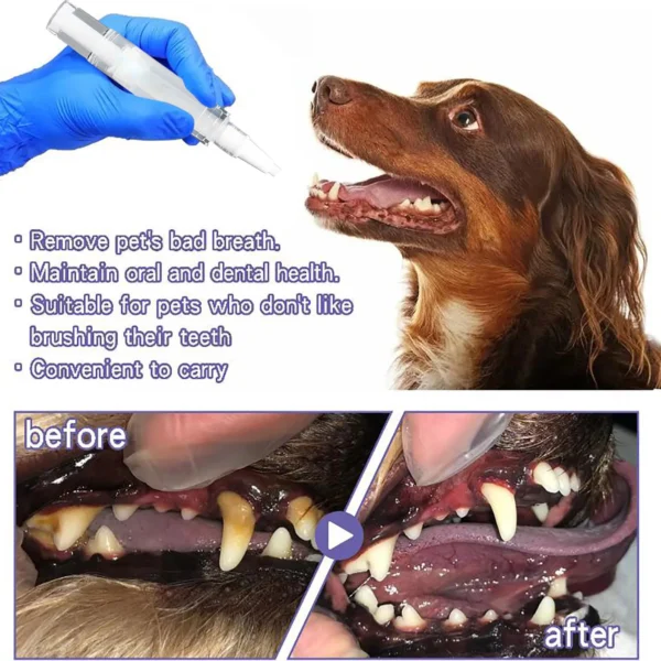 ORAL CARE GEL TOOTHBRUSH PEN FOR DOGS & CATS – FRESH BREATH & CLEAN TEETH - Image 3