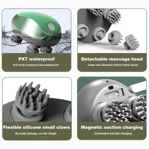 3D PET HEAD MASSAGER – RECHARGEABLE, RELAXES & BOOSTS HAIR GROWTH FOR PET - Image 4