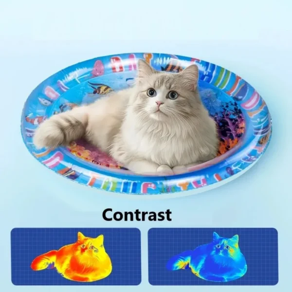 THICKENED SENSORY WATER MAT FOR CATS – COOLING & FUN PET ACCESSORY - Image 4