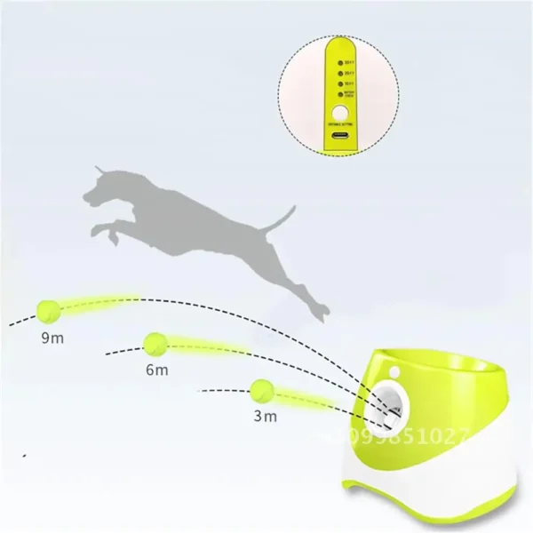 AUTOMATIC TENNIS BALL LAUNCHER FOR DOGS – RECHARGEABLE INTERACTIVE TRAINING TOY - Image 3