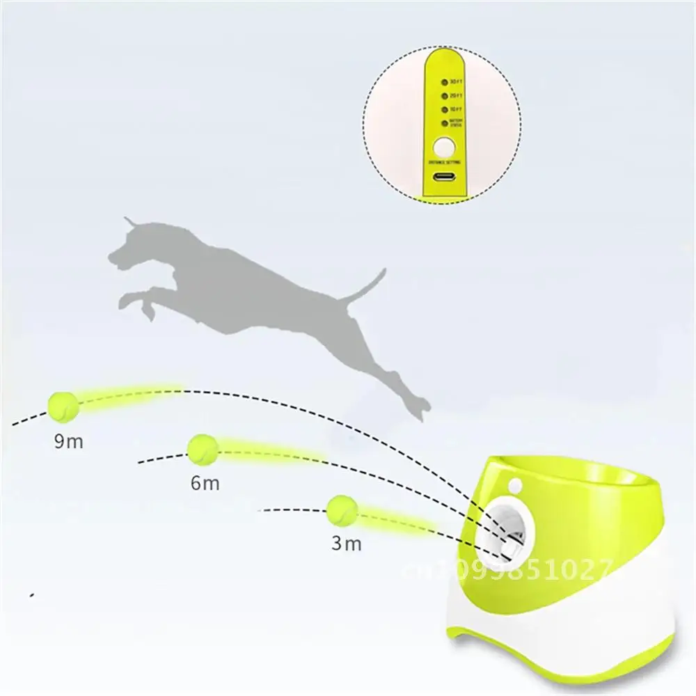 AUTOMATIC TENNIS BALL LAUNCHER FOR DOGS – RECHARGEABLE INTERACTIVE TRAINING TOY - Image 3