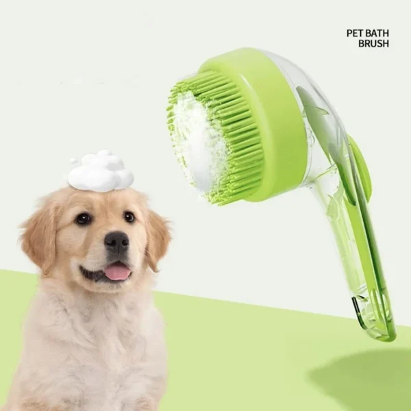MULTIFUNCTIONAL SILICONE PET BATHING AND GROOMING BRUSH FOR DOGS AND CATS - Image 2