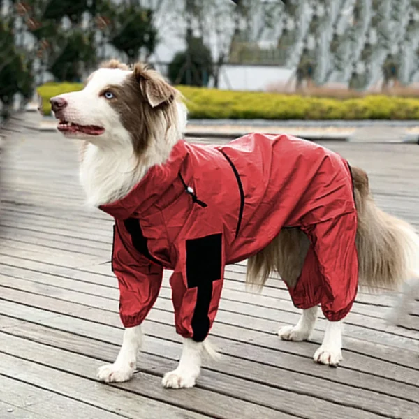 WATERPROOF WINTER DOG JACKET – FLEECE-LINED JUMPSUIT FOR MEDIUM & LARGE DOGS - Image 4