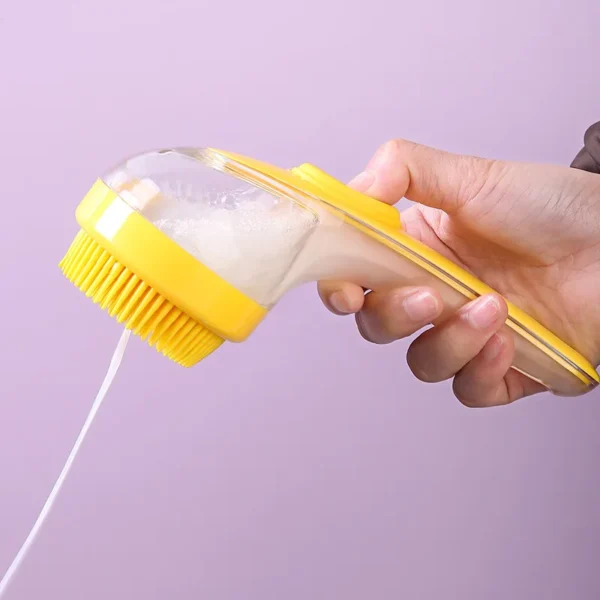 MULTIFUNCTIONAL SILICONE PET BATHING AND GROOMING BRUSH FOR DOGS AND CATS - Image 4