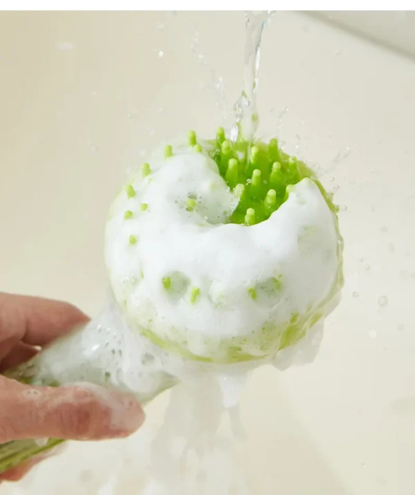 MULTIFUNCTIONAL SILICONE PET BATHING AND GROOMING BRUSH FOR DOGS AND CATS - Image 8