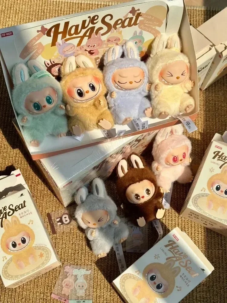 LABUBU SIT-DOWN PARTY VINYL FIGURE 5.9IN ANIME TOY KEYCHAIN GIFT - Image 2