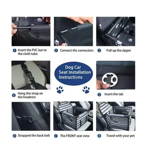 WATERPROOF TRAVEL DOG CAR SEAT COVER & CARRIER BAG - Image 2