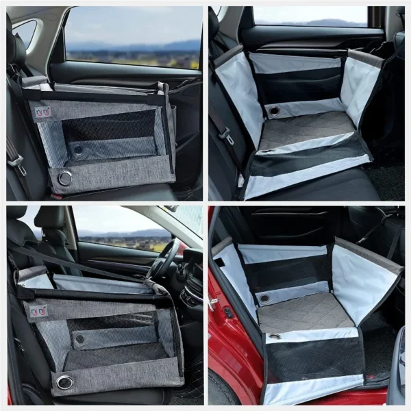 PORTABLE WATERPROOF PET CAR SEAT & CARRIER - Image 2